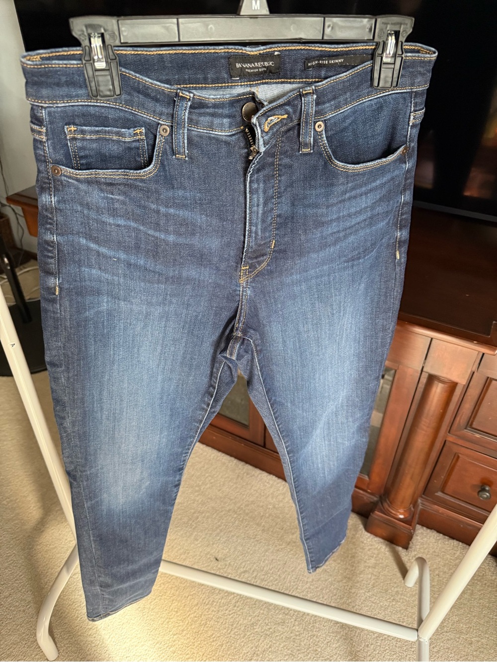 Banana Republic Women’s Skinny Jeans - Dark Indigo Blue